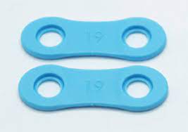 Clinicians O2Vent Optima Connector Bands Soft (Light Blue) - Pack of 25